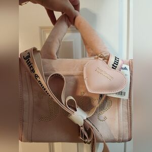 Juicy Couture Blush Satchel with Heart Tag